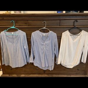 Set of three old navy blouses